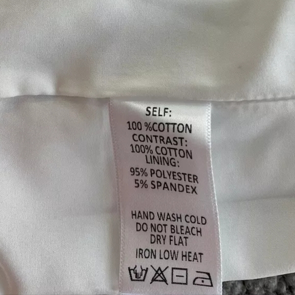 ANTHROPOLOGIE FLAT WHITE MINI DRESS SMALL WHITE/GREEN NWT - Picture 3 of 3